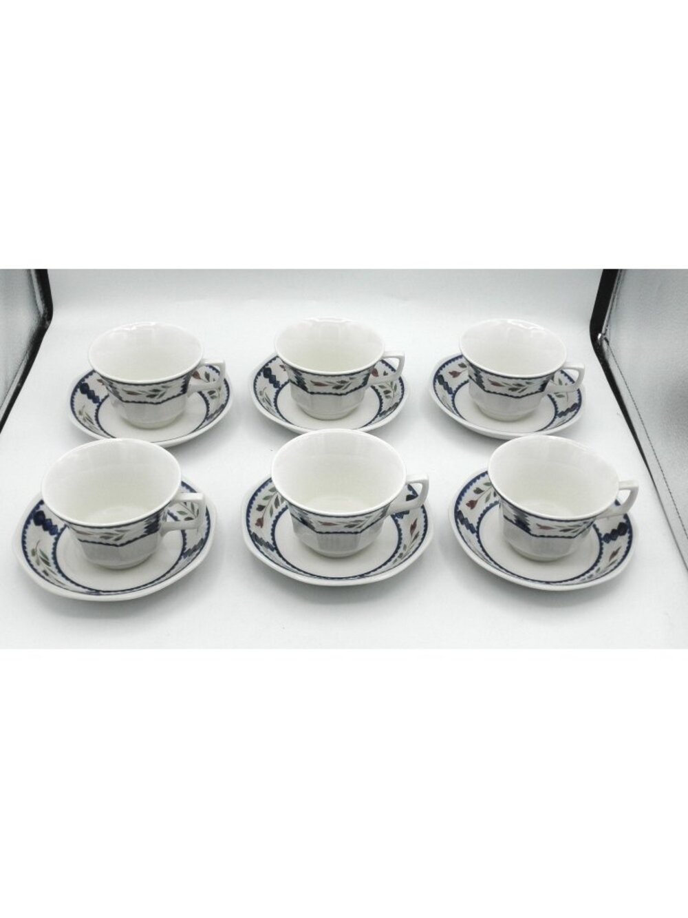Lancaster by Adams Flat Cup & Saucer Set of 6 (12 Pieces) Pattern Code:  ADALAN